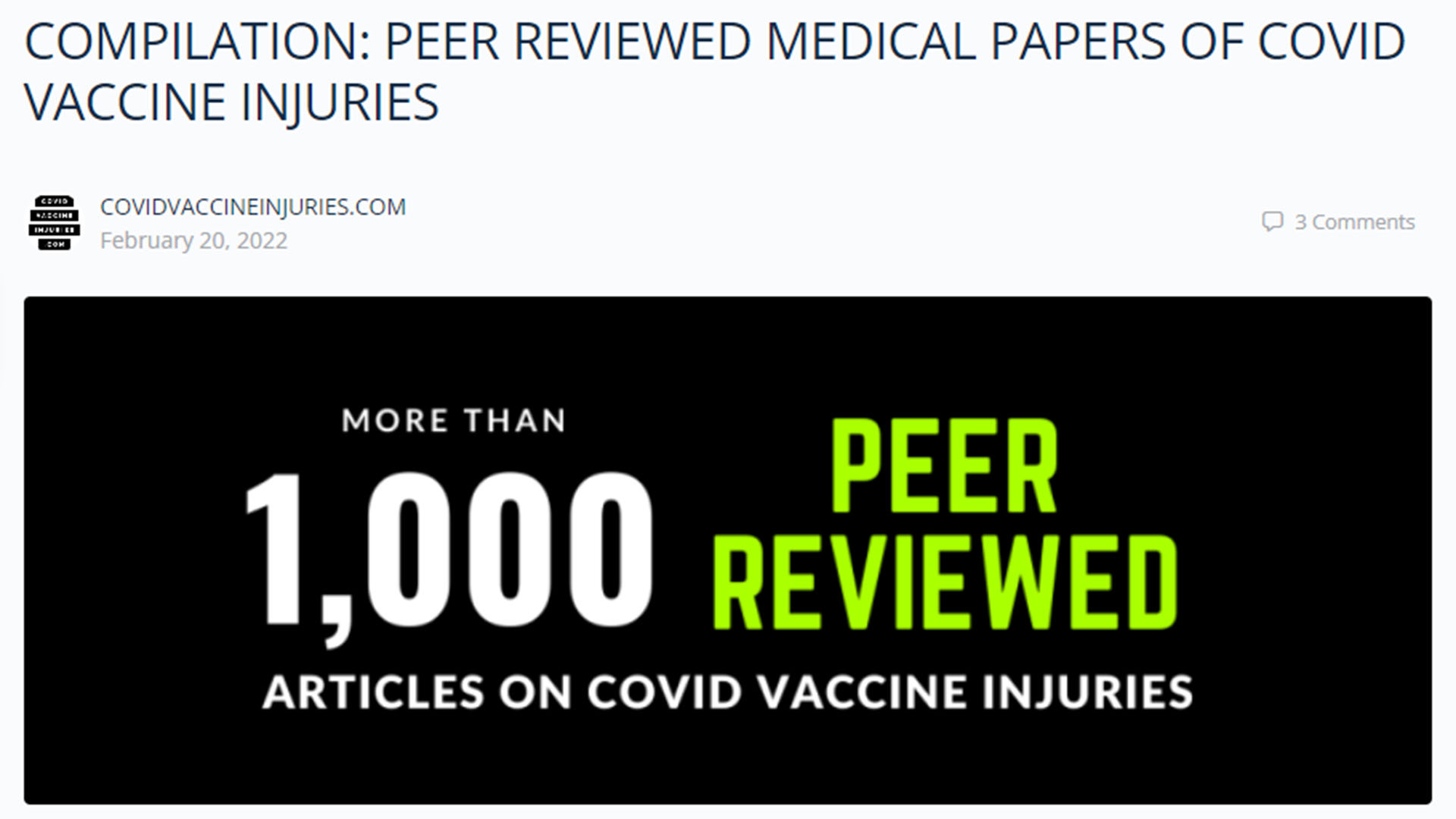 1000 Peer Reviewed Articles